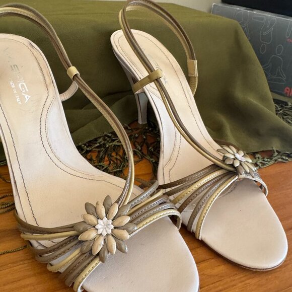 Via Spiga Shoes - Via Spiga Strappy Sandals, Leather Made in Italy, 9.5M/46 Euro